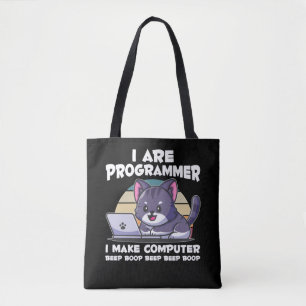 IT admin humor computer science student saying Tote Bag