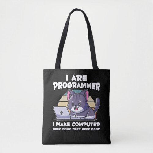 IT admin humor computer science student saying Tote Bag
