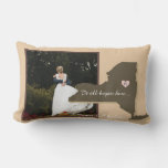 It All Began Here, New York, Photo Heart Couple,   Lumbar Pillow at Zazzle