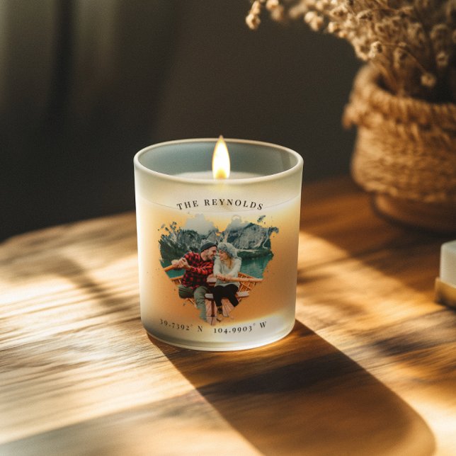 It All Began | Romantic Personalized Couples Photo Scented Candle (Creator Uploaded)