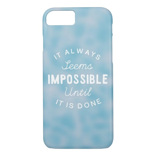 It Always Seems Impossible Case-Mate iPhone Case (Back)