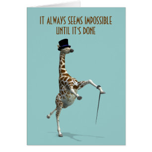 it always seems impossible until it's done cards
