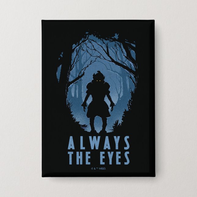 IT Always The Eyes Forest Silhouette Button (Front)