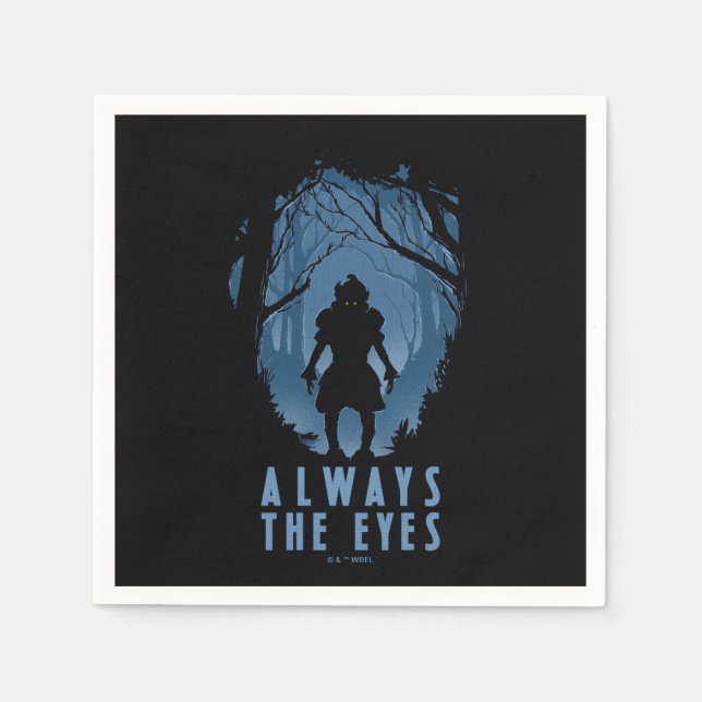 IT Always The Eyes Forest Silhouette Napkins (Front)