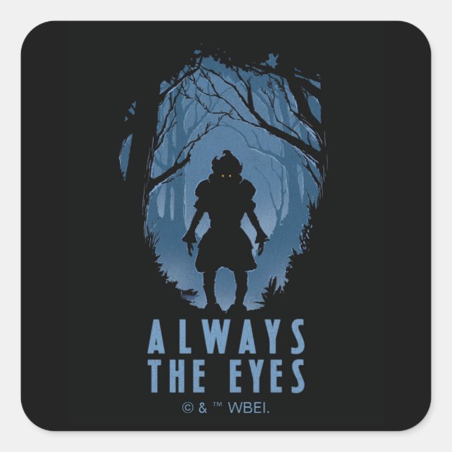 IT Always The Eyes Forest Silhouette Square Sticker (Front)