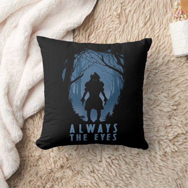 IT Always The Eyes Forest Silhouette Throw Pillow (Blanket)