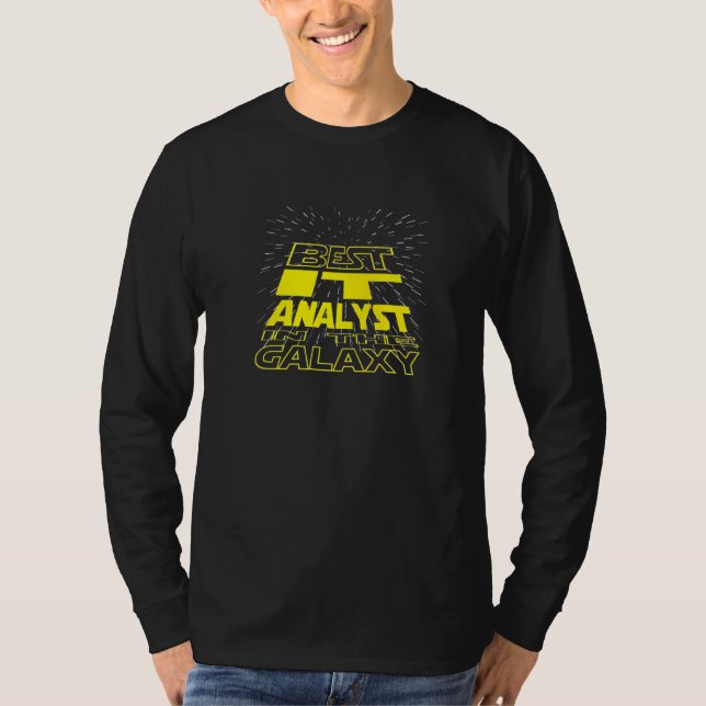 It Analyst  Cool Galaxy Job T-Shirt (Front)