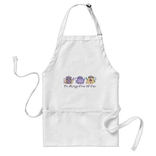 It's Always Time for Tea Adult Apron (Front)