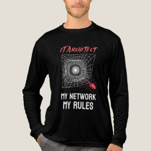 IT Architect: My Network, My Rules Funny IT Tri-Blend Shirt