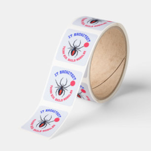 IT Architect Spider Modular Humor Square Sticker