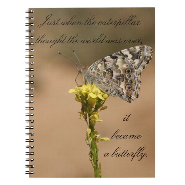 It Became a Butterfly - Notebook (Front)