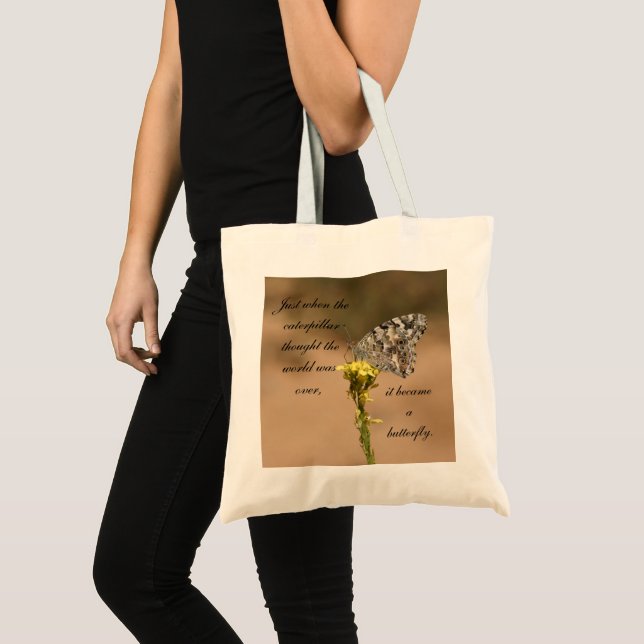 It Became a Butterfly Tote Bag (Front (Product))