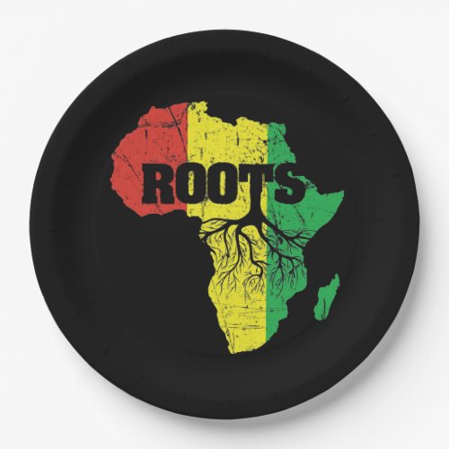 It Began With Roots BHM Party Paper Plates