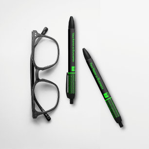 IT Business: Secure Data Digital Ones & Zeroes Pen