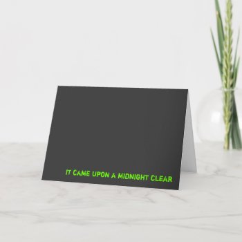 It Cam Upon Midnight Clear Holiday Card by LisaDHV at Zazzle