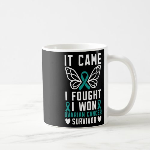 It Came I Fought I Won Ovarian Cancer Survivor Fig Coffee Mug