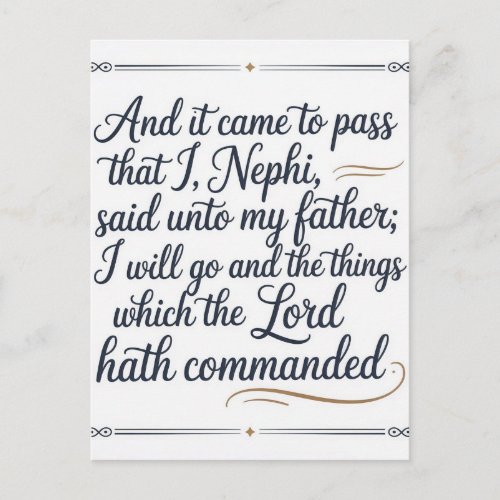 : It Came to Pass Postcard
