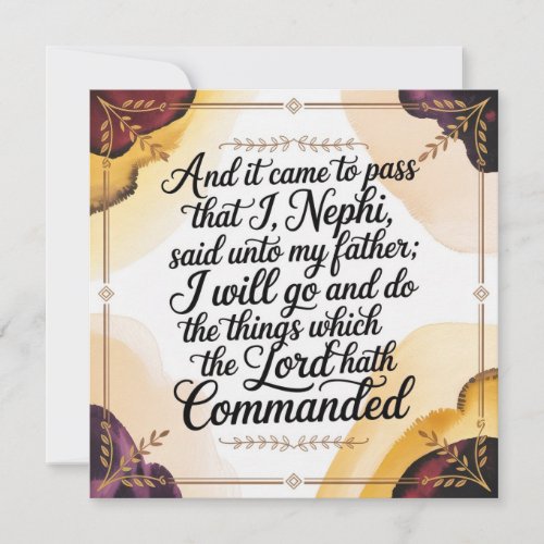 It Came to Pass Thank You Card