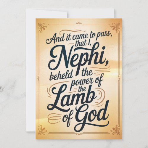 It Came to Pass Thank You Card