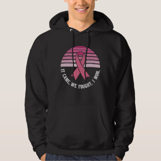 It Came We Fought I Won Breast Cancer Survivor Hoodie