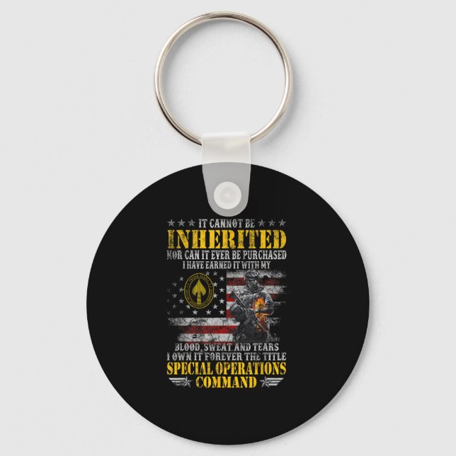 It Cannot Be Inherited Special Operations Command  Keychain (Front)