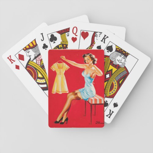 It Cant Be Me Pin Up Art Poker Cards