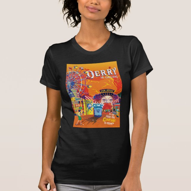 It Chapter 2 | Derry is Calling Poster T-Shirt (Front)
