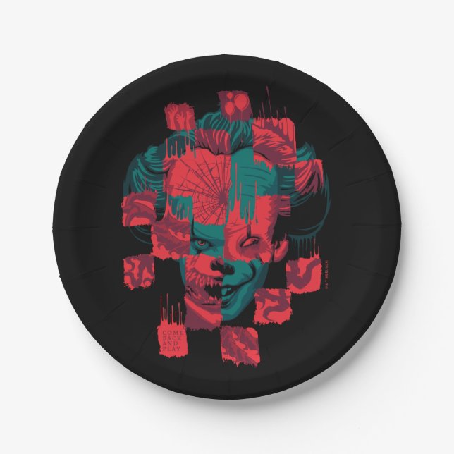 It Chapter 2 | Pennywise - Come Back and Play Paper Plates (Front)