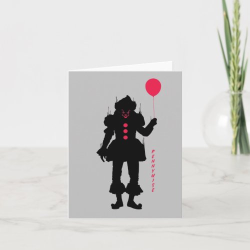 It Chapter 2  Pennywise Silhouette Note Card