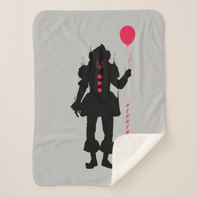 It Chapter 2 | Pennywise Silhouette Sherpa Blanket (Front)