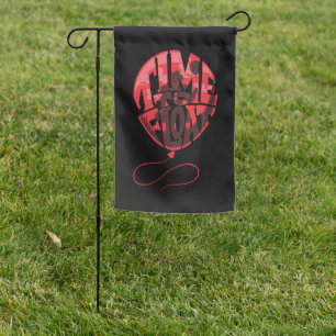 It Chapter 2 Time to Float Balloon Graphic Garden Flag