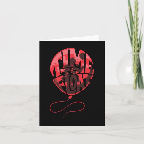 It Chapter 2  Time to Float Balloon Graphic Note Card