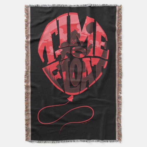 It Chapter 2  Time to Float Balloon Graphic Throw Blanket