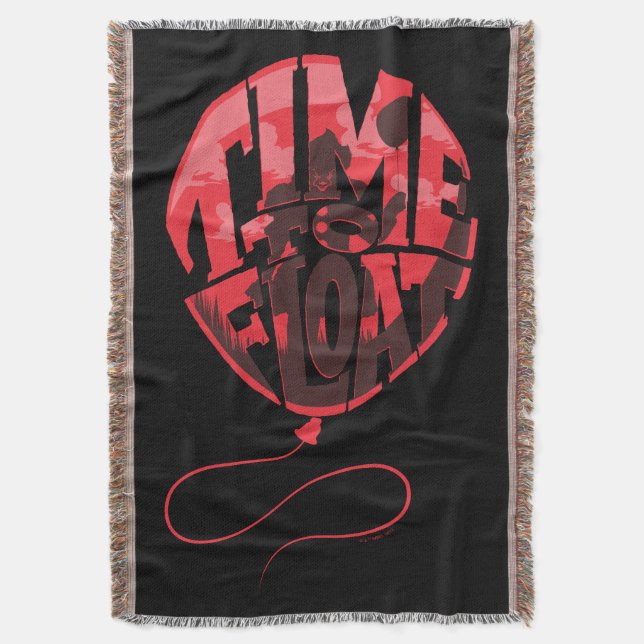 It Chapter 2 | Time to Float Balloon Graphic Throw Blanket (Front Vertical)