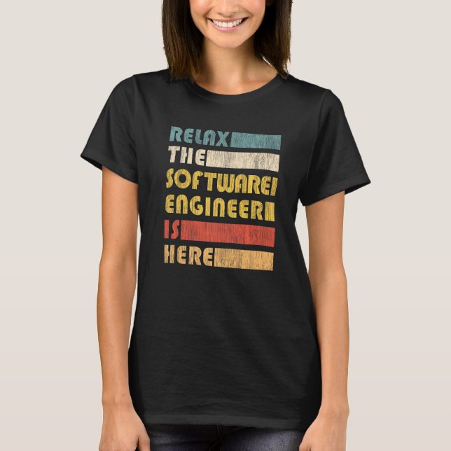 It Coding Relax Software Engineer T-Shirt (Front)