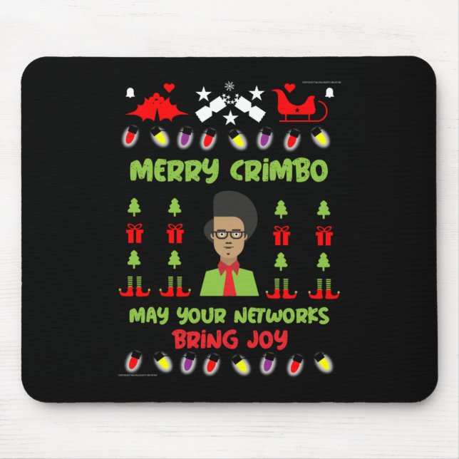 IT Computer Department Geek Xmas   Mouse Pad (Front)