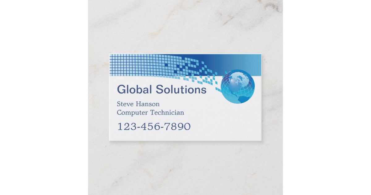 IT Computer Programmer Technician Business Card | Zazzle