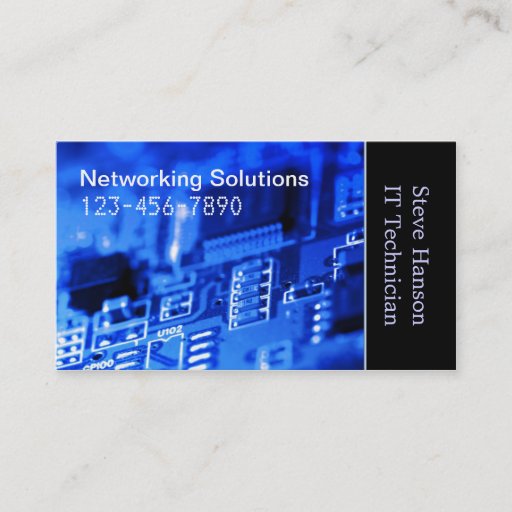 Customizable IT Computer Programmer Technician Business Card