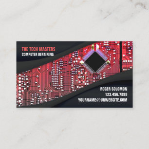 IT Computer Repair Business Card Template