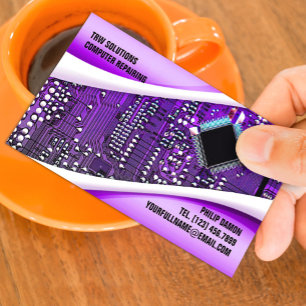 IT Computer Repair Business Card Template 