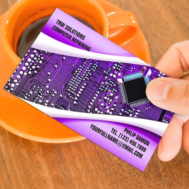 IT Computer Repair Business Card Template  (Creator Uploaded)