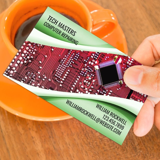 IT Computer Repair Business Card Template (Creator Uploaded)