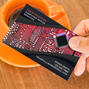 IT Computer Repair Business Card Template