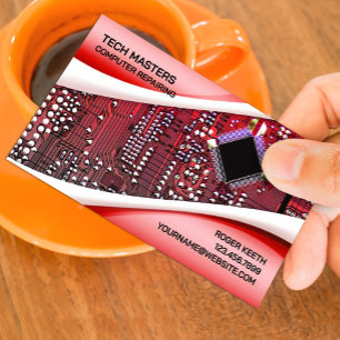 IT Computer Repair Business Card Template