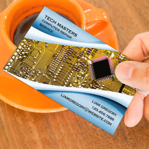 IT Computer Repair Business Card Template