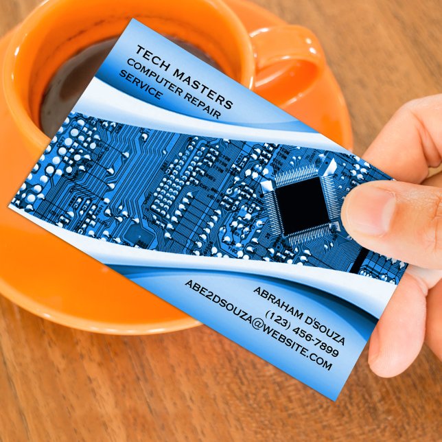 IT Computer Repair Business Card Template (Creator Uploaded)