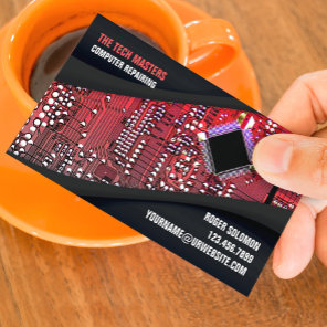 IT Computer Repair Business Card Template