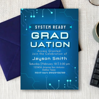 IT - Computer Science Graduation Invitation