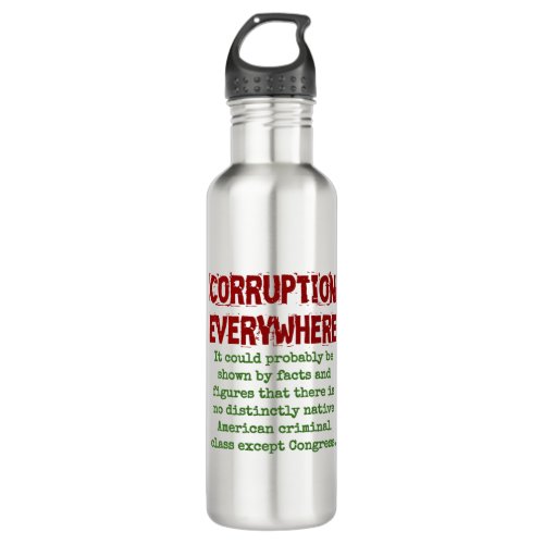 It Could Probably Be Shown By Fact _ Corruption Qu Stainless Steel Water Bottle