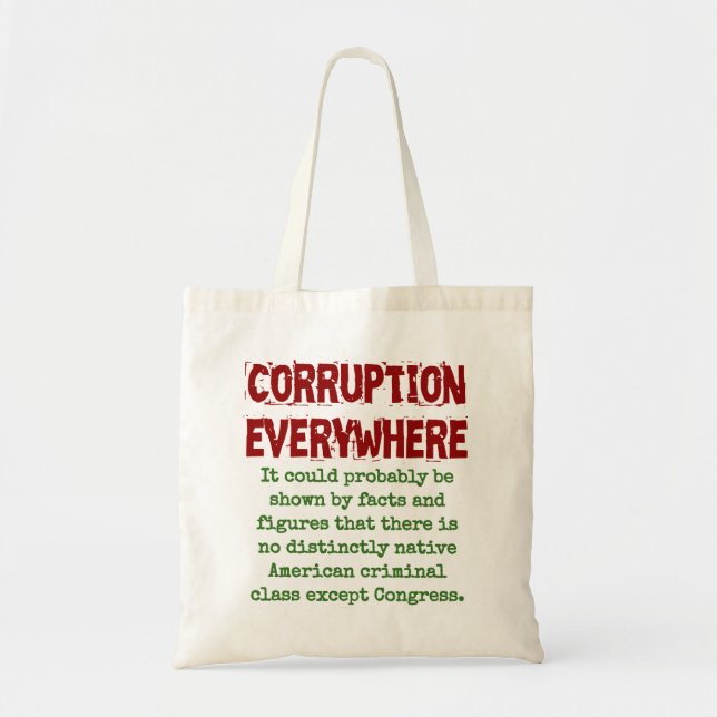 It Could Probably Be Shown By Fact - Corruption Qu Tote Bag (Front)